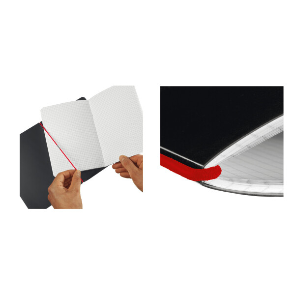 herlitz Notizheft my.book flex, A5, PP-Cover, schwarz
