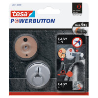 tesa Powerbutton Haken Universal small, chrom