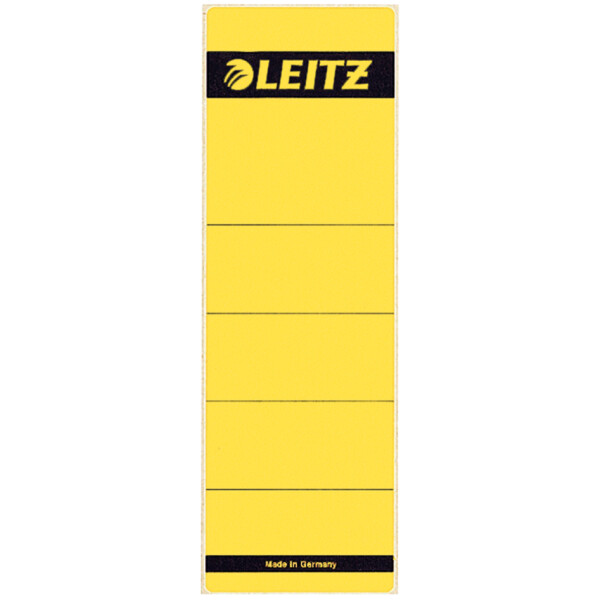 LEITZ Ordnerrücken-Etikett, 61 x 192 mm, kurz, breit, gelb