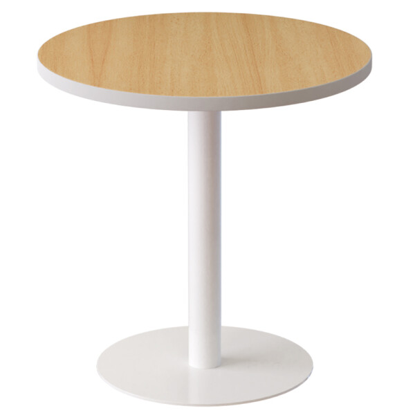 PAPERFLOW Beistelltisch easyDesk, Durchmesser: 600 mm, wei&szlig;
