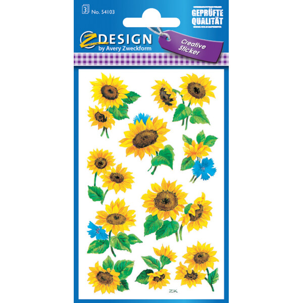 ZDesign CREATIVE Sticker "Stiefmütterchen"