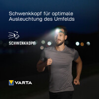 VARTA Kopflampe Outdoor Sports Ultralight H30R, gelb