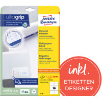 AVERY Zweckform Universal-Etiketten, 64,6 x 33,8 mm,...