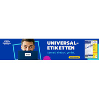 AVERY Zweckform Universal-Etiketten, 64,6 x 33,8 mm, weiß