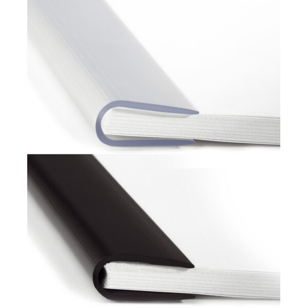 DURABLE Klemmschiene, DIN A4, Füllhöhe: 3 mm, weiß