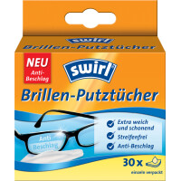 swirl Brillen-Putztücher, 30er Großpackung