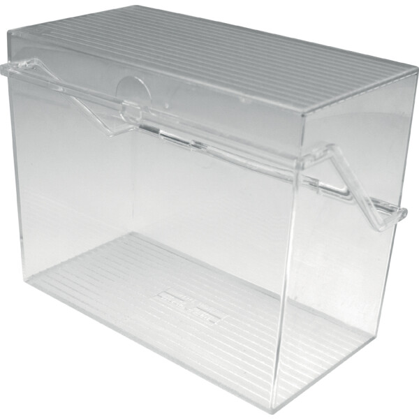 helit Klein-Karteikasten "the index", A6 quer, glasklar