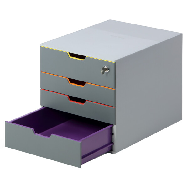 DURABLE Schubladenbox VARICOLOR 4 SAFE, mit 4 Schubladen