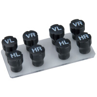 IWH Rad-Markierungsset, Ventilkappen, 8-teilig