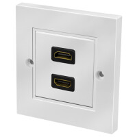 LogiLink Anschlussdose, 2x HDMI Kupplung - HDMI Kupplung