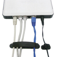 LogiLink Kabel-Clip, selbstklebend, schwarz