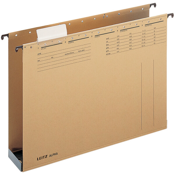 LEITZ ALPHA Hängesammler, A4, Bodenbreite: 28 mm, natron