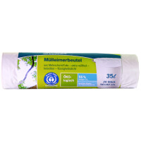 Secolan Mülleimerbeutel, grün schwarz, 60 Liter, 30 my