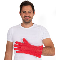 HYGOSTAR Silikon-Handschuh "HEATBLOCKER", rot,...