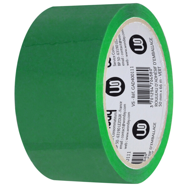 Wonday Verpackungsklebeband, aus PP, 50 mm x 66 m, blau