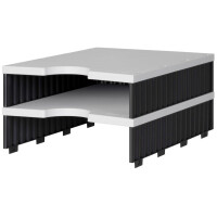 styro Aufbaueinheit styrodoc uno, 1 Fach, schwarz grau