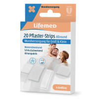 Lifemed Pflaster-Strips "Allround", halbtransparent, 100er