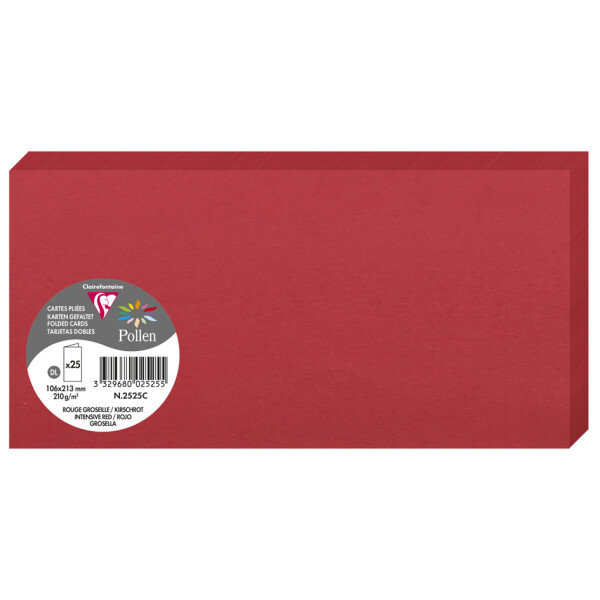 Pollen by Clairefontaine Doppelkarte DL, lavendelblau