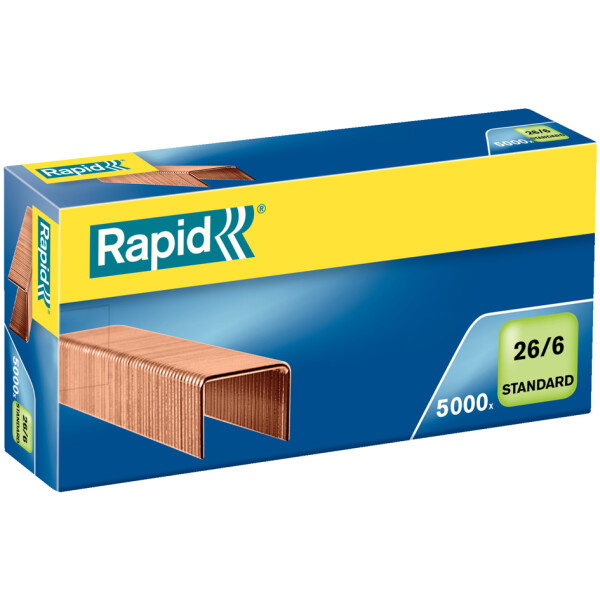 Rapid Heftklammern Standard 26 6, galvanisiert