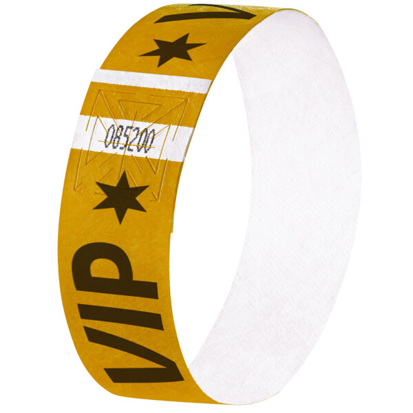 sigel Eventbänder "Super Soft", mit Aufdruck "VIP", gold