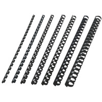 LEITZ Plastikbinderücken, DIN A4, 21 Ringe, 8 mm,...