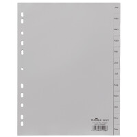 DURABLE Kunststoff-Register, Monate, A4, Dezember - Januar