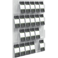 helit Wanddisplay "the clearly", 12 x 1 3 DIN...