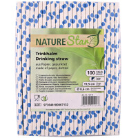 NATURE Star Papier-Trinkhalm, 197 mm, grün...
