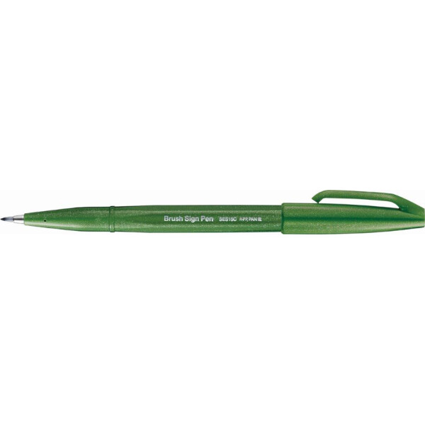 PentelArts Faserschreiber Brush Sign Pen, grün