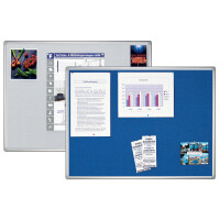 FRANKEN Textiltafel PRO, 1.200 x 900 mm, Filz: grau