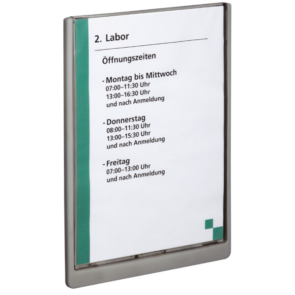 DURABLE Türschild CLICK SIGN, DIN A4, graphit