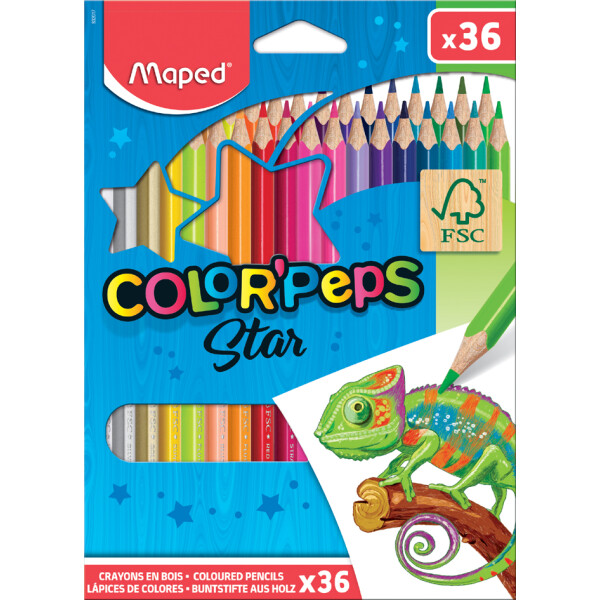 Maped Dreikant-Buntstift COLORPEPS Star, 12er Kartonetui