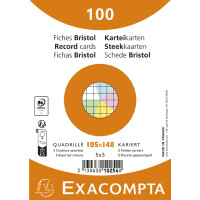 EXACOMPTA Karteikarten, DIN A6, liniert, grün