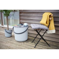 plast team Aufbewahrungseimer AKITA, 10 Liter, wolkengrau