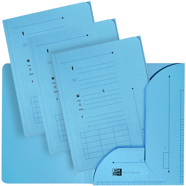 Oxford ULTIMATE Einstellmappe mit 2 Klappen, DIN A4, rot