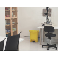 Rubbermaid Tret-Abfalleimer Slim Jim, 30 Liter, rot