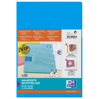 Oxford Sichthülle Premium, DIN A4, PVC, glasklar, grün, 25er