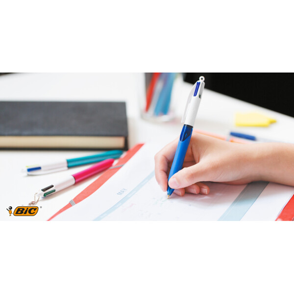 BIC Druckkugelschreiber 4 Colours Grip, 0,32 mm