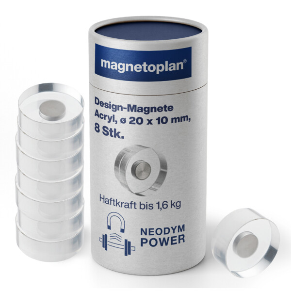 magnetoplan Neodym-Magnete Design, Durchmesser: 25 mm