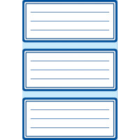 HERMA Buchetiketten, rote Randgestaltung, 82 x 55 mm