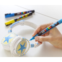 POSCA Pigmentmarker PC3ML Glitter, 4er Etui, farbig sortiert