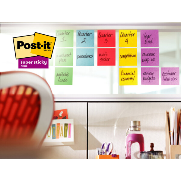 Post-it Haftnotizen super sticky z-notes, 76 x 76 mm, 20+4