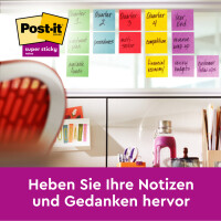 Post-it Haftnotizen super sticky z-notes, 76 x 76 mm, 20+4