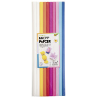 folia Krepppapier-Rollen MIX, 500 mm x 2 m, sortiert