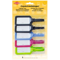 KLEIBER Gepäckanhänger, 5er Set, farbig sortiert
