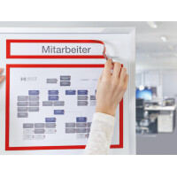 magnetoplan Magnetrahmen magnetofix TOPSIGN, A4 A3, blau