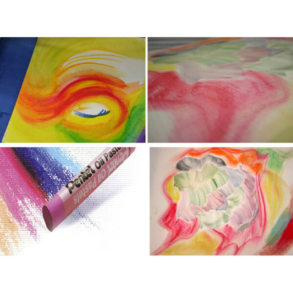 PentelArts Ölpastellkreide PHN4, 50er Kunststoff-Etui