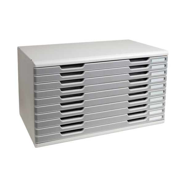 EXACOMPTA Schubladenbox MODULO A3, 5 Sch&uuml;be, steingrau
