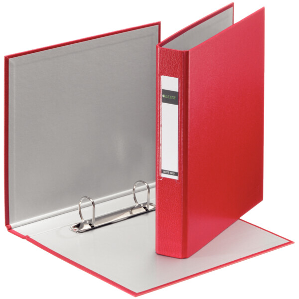 LEITZ Ringbuch Standard, DIN A5, blau, 2 D-Ring-Mechanik