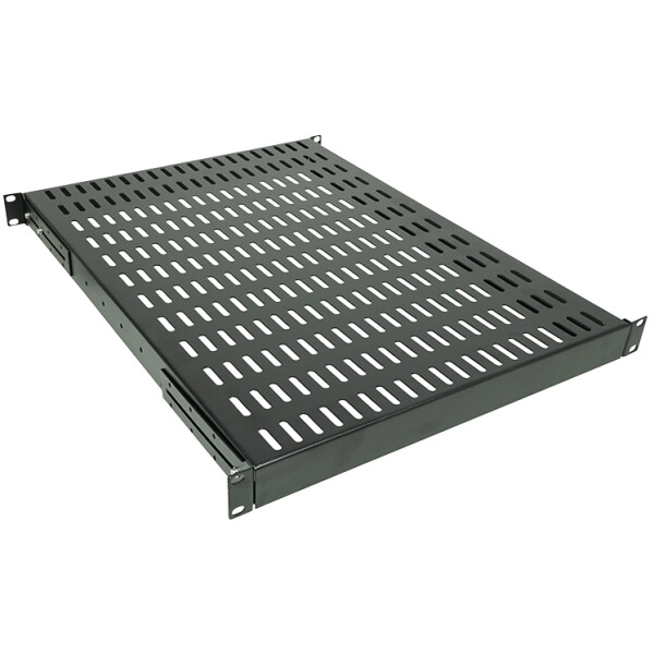 LogiLink 19" Schwerlast-Fachboden, 1 HE, (T)600 mm, schwarz